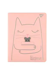 Щоденник шкільний YES еко шкіра Silver cat (911402)