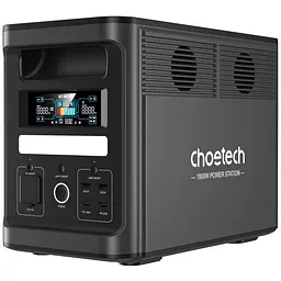 Зарядна станція Choetech BS065 1800Вт (1536Вт/г) AC,LiFePo4,MPPT, UPS, USB-C PD100 Вт (BS065-EU-BK)
