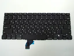 Клавіатура для APPLE A1502 Macbook Pro ME864, ME866, MGX72, MGX92, MF839, MF841, MF843 (2013-2015) (UA, малий Enter) - мініатюра 3