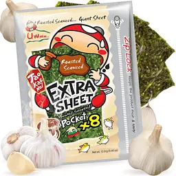Чіпси Норі Tao Kae Noi Extra Sheet Pocket x8 Garlic Flavor 12.8г - мініатюра 2
