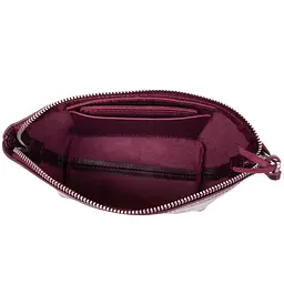 Жіноча косметичка зі шкіри Amelin Grande Pelle 11300 сливова - мініатюра 5