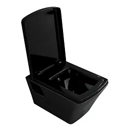 Унітаз підвісний Volle Teo з кришкою Soft Close 13-88-422black, Чорний - мініатюра 3