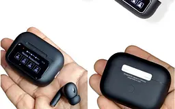 Навушники GRAND Блютуз AirPods A9 Pro Touch Screen ANC/ENC Чорні - мініатюра 3