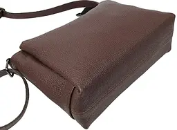Сумка жіноча Borsacomoda темно-коричнева, шкіряна, наплечна, 31x19.5x9 см - мініатюра 6