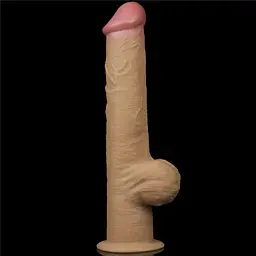 Фалоімітатор Lovetoy Handle Cock 12.5'', 32.8 см (тілесний) - мініатюра 12