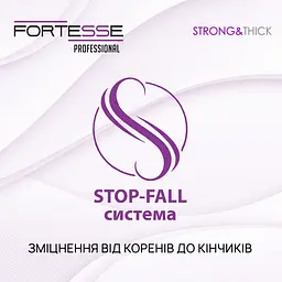 Зміцнююча бальзам-маска Fortesse Professional Strong & Thick для ослабленого волосся схильного до випадіння 200 мл - мініатюра 4
