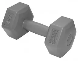 Гантель композитна PowerPlay 4124 Hercules 4 кг, Сіра 1 шт (PP_4124_4kg) - мініатюра 3