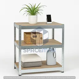 Стелаж металевий 60×40×30 оцинкований самозбірний SPACEMAX