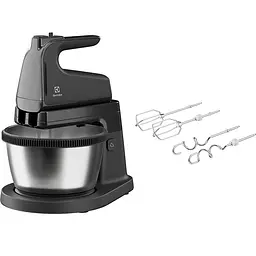 Electrolux Міксер стаціонарний 500Вт, насадки-4, чаша-метал, 3.5л, сірий темний - мініатюра 5