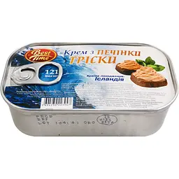 Крем з печінки тріски Best Time 121 г