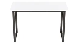 Стіл письмовий Кнап 2 Ferrum-decor 750x1400x700 Чорний метал ДСП Білий 16 мм (FRD-106426) - мініатюра 5