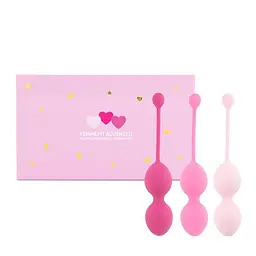 Вагінальні кульки FeelzToys FemmeFit Advanced, 3 шт., рожевий