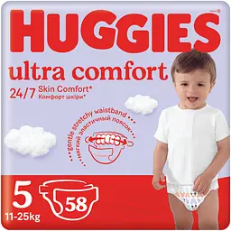 Підгузки Huggies Ultra Comfort 5 (12-22 кг) 58 шт.