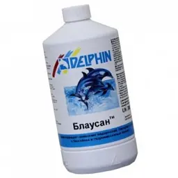 Рідкий альгіцид для басейну Delphin Блаусан проти водоростей, грибків і бактерій, 1 л - мініатюра 2