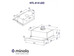 Витяжка Minola HTL 614 BL LED - мініатюра 10