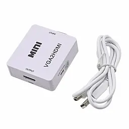 Конвертер перехідник відеосигналу VGA to HDMI + аудіо - мініатюра 5