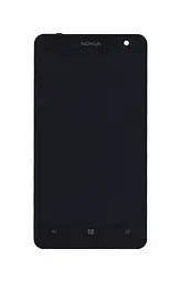 Матриця з тачскріном модуль для Nokia Lumia 625 з рамкою чорний