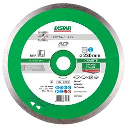 Алмазний диск по граніту Distar Granite 1A1R 230x1.6x10x25.4 мм
