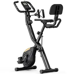 Велотренажер Hop-Sport HS-3030X Apeks X-Bike чорно-золотистий