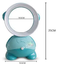 Настільний портативний міні вентилятор USB Bladeless Fan MX-483 Блакитний - мініатюра 4