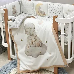 Комплект для новонародженого із захистом та ковдрою Happy Day Детский pbe0050002 - мініатюра 2