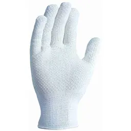 Перчатки робочі DOLONI з ПВХ-крапкою №4 429 10(XL) поліестер трикотажні, білі Лайт