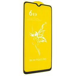 Захисне скло Mirror 6D Glass 9H Poco M3 2021 Black