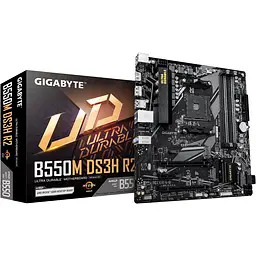 Материнська плата Gigabyte B550M DS3H R2 Socket AM4 - мініатюра 2