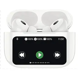 Бездротові навушники XO X42 TWS, з дисплеєм, BT5.4, 25mAh, 300mAh, 5h, white