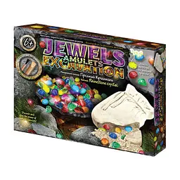 Набір для проведення розкопок "Jewels Amulets Excavation" каміння Danko Toys JAEX-01-01