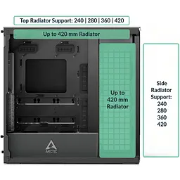 Корпус Arctic Xtender VG без БП Mirror Black (ACPCC00019A) - мініатюра 12