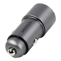 Автозарядка 2xUSB 24W USB-A Сіра CD130 QC 3.0 UGREEN - мініатюра 2