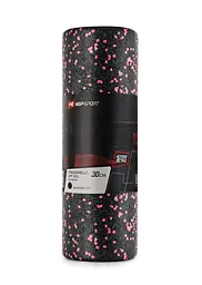 Роллер масажер (валик, ролик) заповнений Hop-Sport EPP 30 см HS-P030SYG чорно-червоний - мініатюра 2