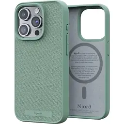 Чохол-накладка Njord Fabric MagSafe Case Turquoise для iPhone 15 Pro