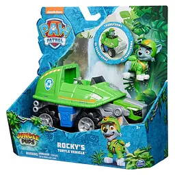 Великий рятувальний автомобіль-трансформер Spin Master PAW Patrol Джунглі Цуценячий патруль з водієм Роккі (SM17776/0648) - мініатюра 2