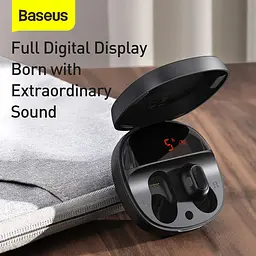 Бездротові навушники Baseus WM01 Plus TWS black (29193 black) - мініатюра 9