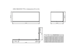 Панель фронтальна Roca Lnea L 170 см права A25T016000 - мініатюра 2