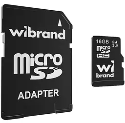 microSDHC (UHS-1) Wibrand 16Gb class 10 (adapter SD)