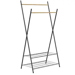 Стійка для одягу Casa Si Garment Rack Bamboo Black (CS92309W04), чорний