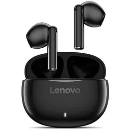 Навушники Lenovo бездротові E310 чорний bluetooth 5.3 мікрофон ENC динаміки 13 мм зарядний кейс 32 Ом 114 дБ (GXD1Q65146)