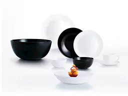 Сервіз столовий LUMINARC 44пр Diwali Black&amp;White