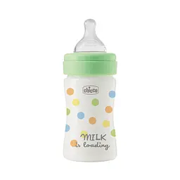 Пляшечка для годування Chicco Perfect Easy пластикова з силіконовою соскою 0+, 150 мл зелена (20241.30) - мініатюра 2