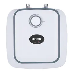 Водонагрівач Mixxus EWH-0606 Small Under під мийкою 6 л, 1500 Вт, "мокрий" ТЕН, вертикальний, квадратний, білий (WH0006)