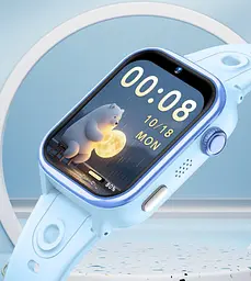 Дитячий смарт годинник Lemfo S40 з GPS, 4G сім картою, 16 ГБ пам’яті, TikTok, YouTube, Viber, прослуховуванням, AI-помічником, кнопкою SOS та IP68 бежевий - мініатюра 4