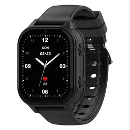Дитячий смарт-годинник Wonlex KT19 PRO Max годинник-телефон з відеодзвінком GPS WI-FI і SIM-картою Black (19131)