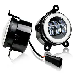 Фара LED протитуманна ВАЗ 2170-2173 ГАЗЕЛЬ Jeep Wrangler 3.5 дюймів 30W 117х92х79 мм з кільцем 1 шт.