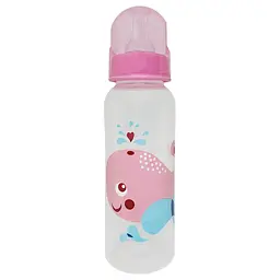 Пляшечка для годування "Кит" MGZ-0206 (Pink) 250 мл