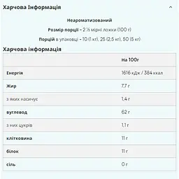 Розчинна вівсянка Myprotein Instant Oats Unflavoured 2500 г - мініатюра 2