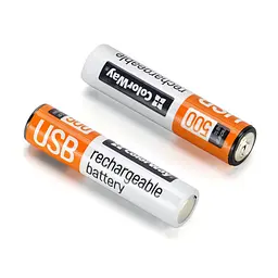 Акумулятор ColorWay AAА USB-С 590 mAh 1.5V (2шт) (Li-Polymer) (CW-UBAAA-09) - мініатюра 2