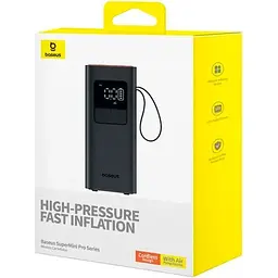 Автомобільний компресор Baseus SuperMini Pro (C11159300111-00) [101026] - мініатюра 5